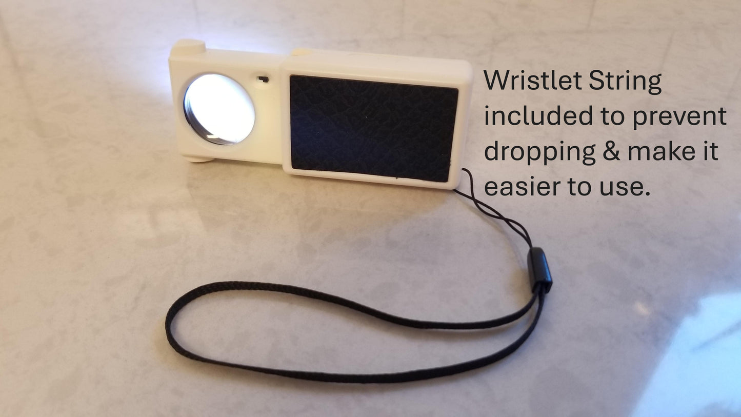 Magnifier w/ LED Currency Detector & Jewelry Identifying