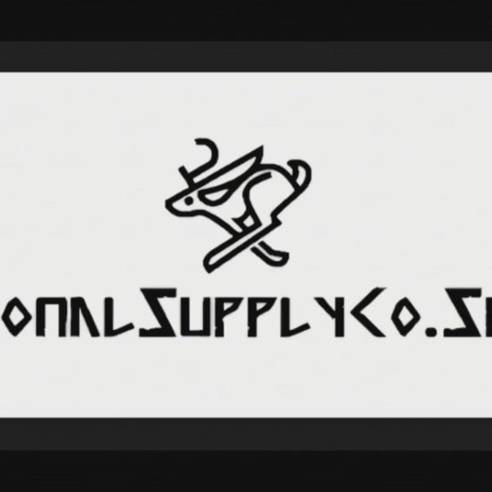 Jackalope walking over website address.